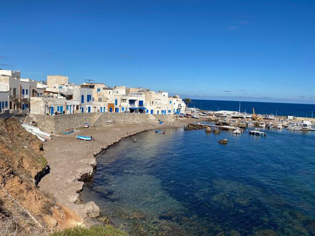 Marettimo Harbor landscape