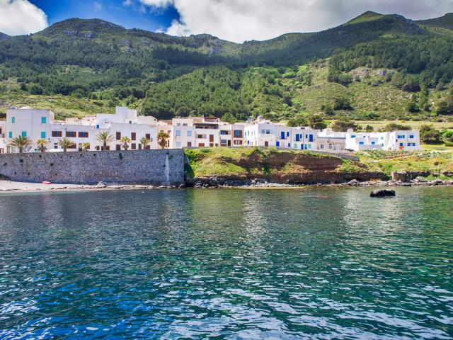 Marettimo Harbor landscape